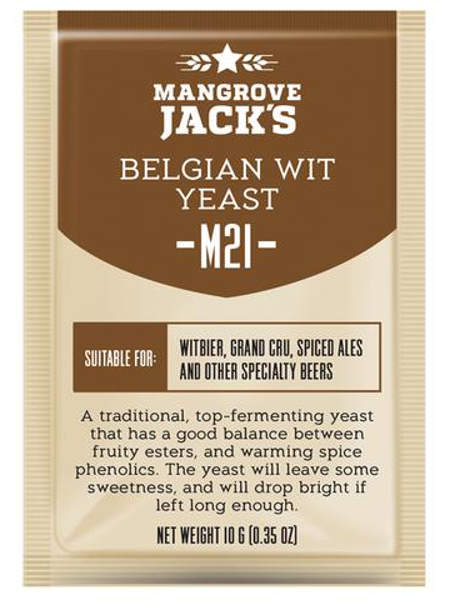 Пивные дрожжи Mangrove Jack's Belgian Wit M21, 10 г