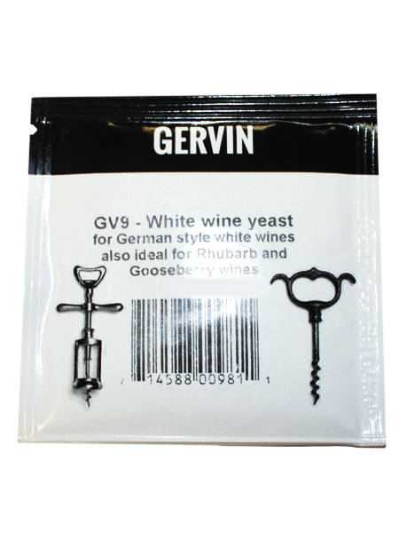 Винные дрожжи Gervin White Wine GV9, 5 г