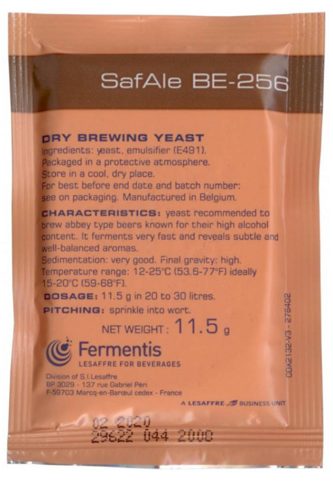 Пивные дрожжи Fermentis "Safale BE-256", 11,5 г